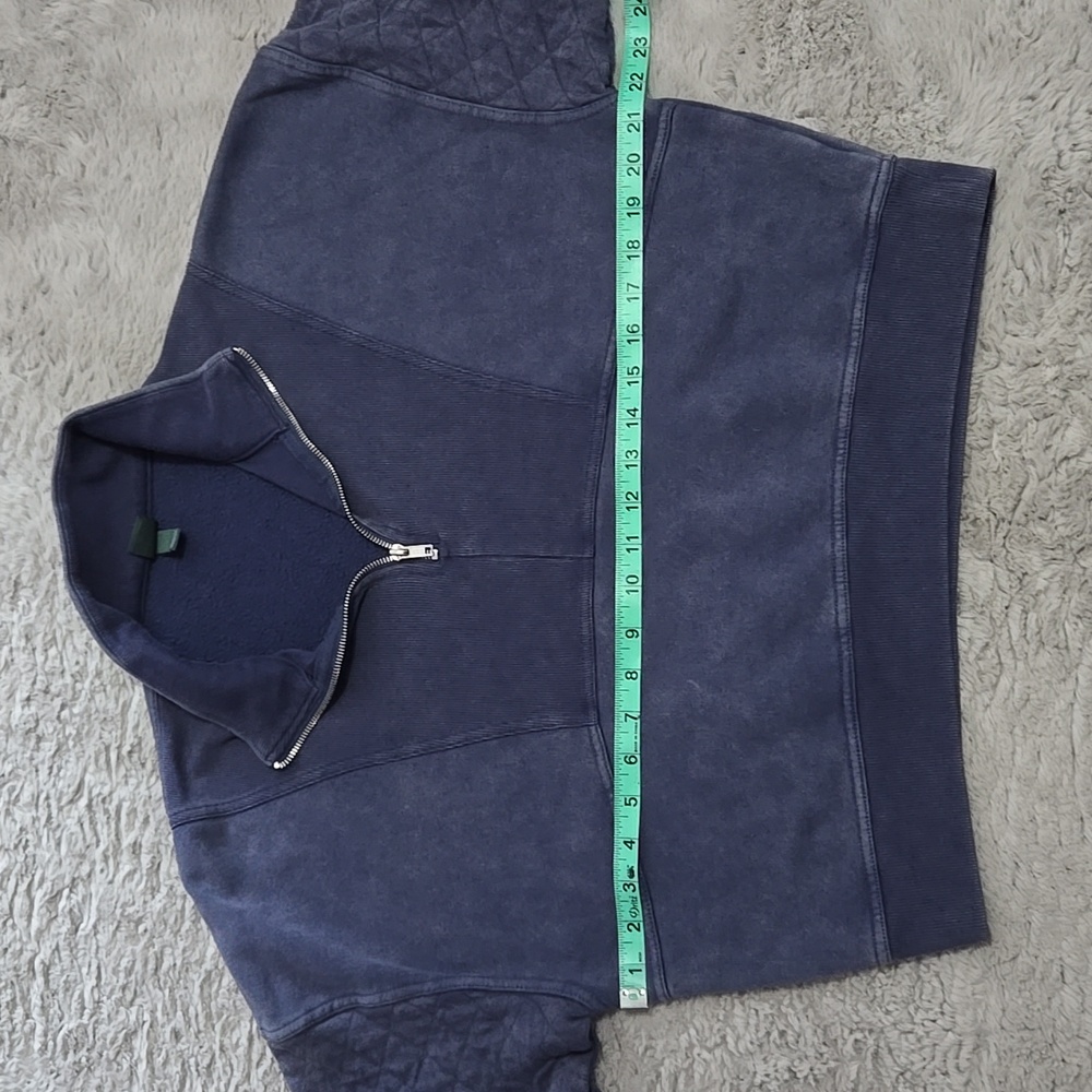 wild fable Navy Blue Quarter-Zip Pullover Sweatshirt - Picture 2 of 6